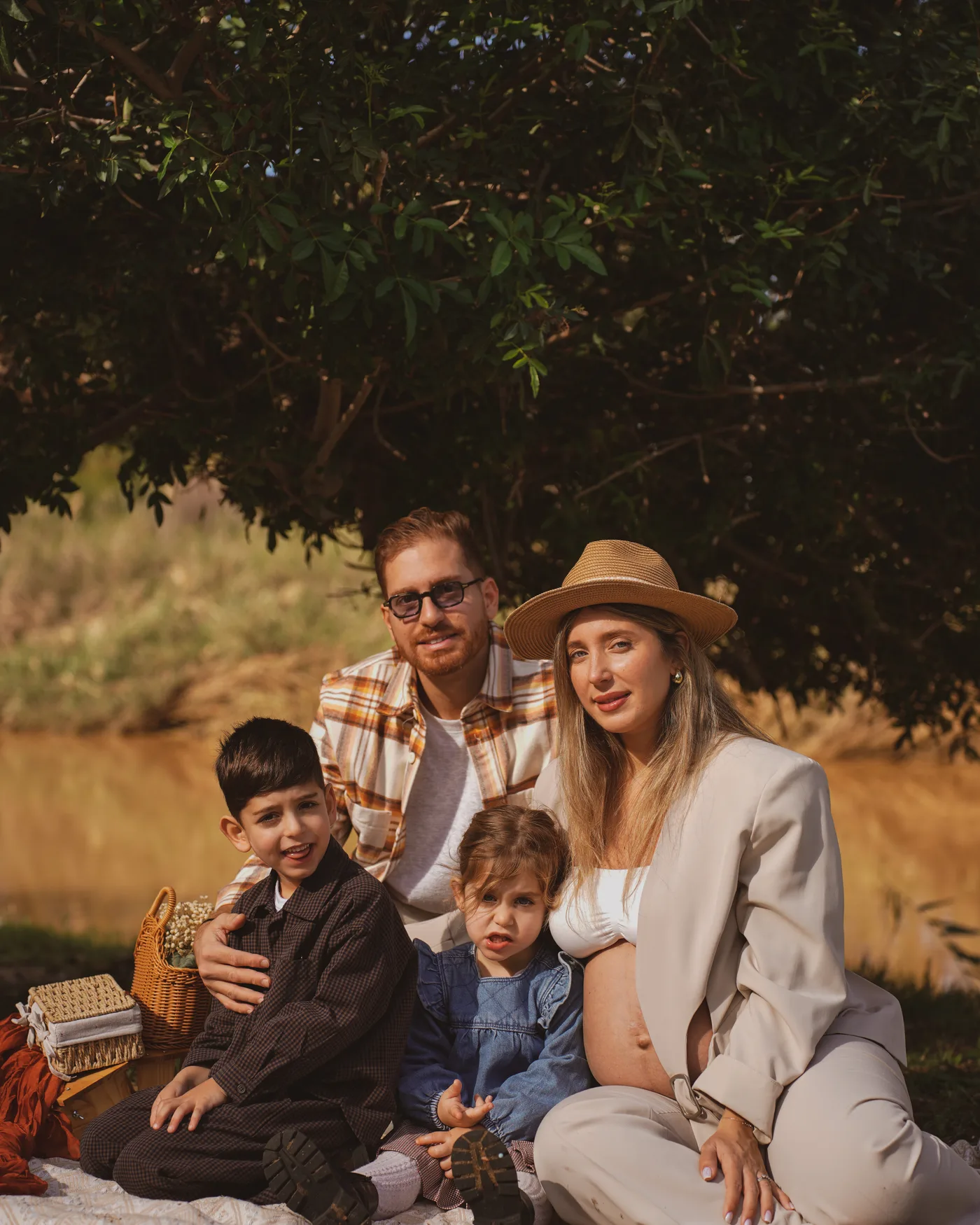 The Katz family during their sitting
